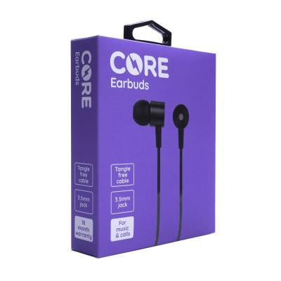 Core 3.5mm Ear Buds - Black