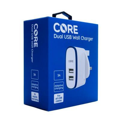 Dual USB Wall Charger 3A