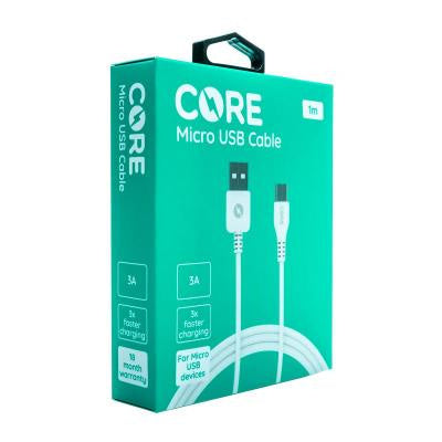 1M Micro USB Cable 3A White